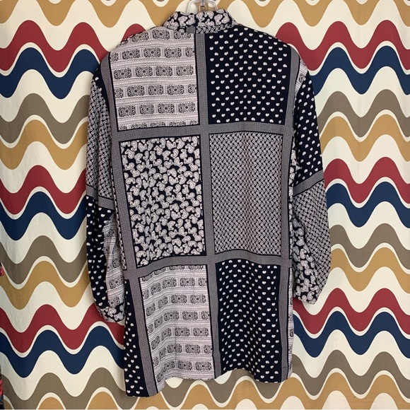 Vintage Korean Paisley Tunic Top EUC - Picture 4 of 9